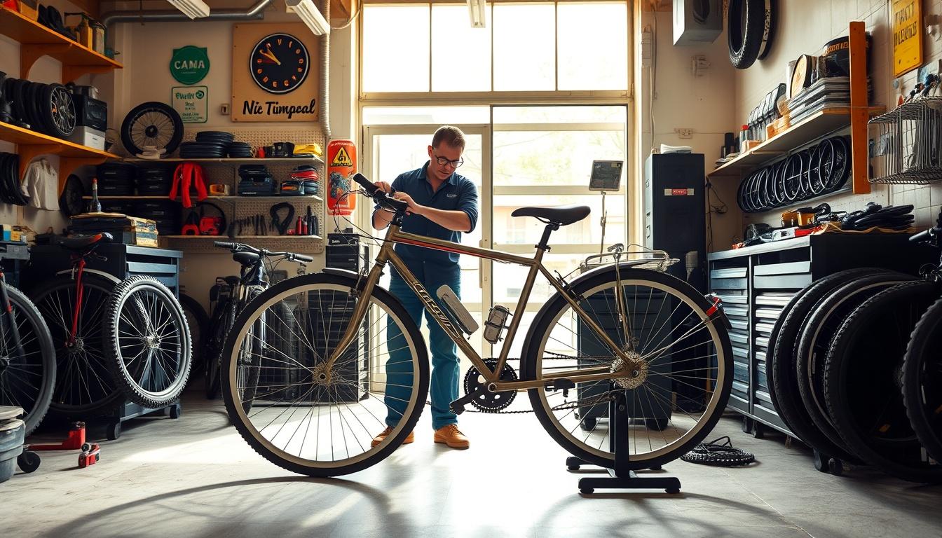 Poné tu bici a punto